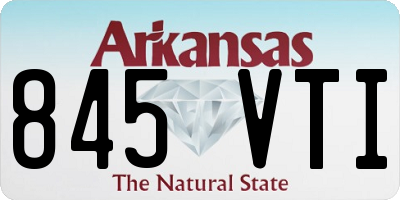 AR license plate 845VTI