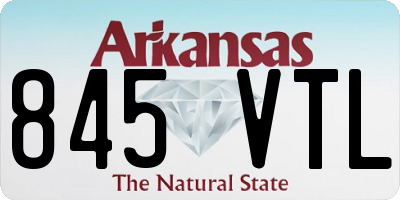 AR license plate 845VTL