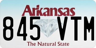 AR license plate 845VTM