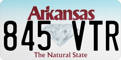AR license plate 845VTR