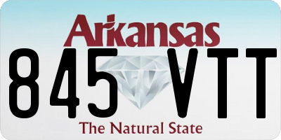 AR license plate 845VTT
