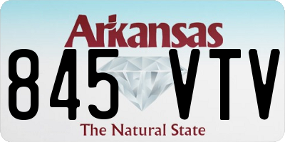 AR license plate 845VTV