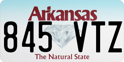 AR license plate 845VTZ