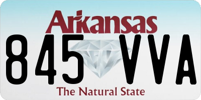 AR license plate 845VVA