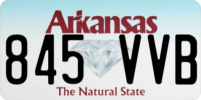 AR license plate 845VVB