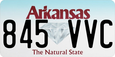 AR license plate 845VVC