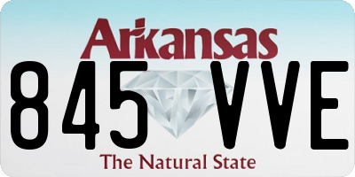 AR license plate 845VVE