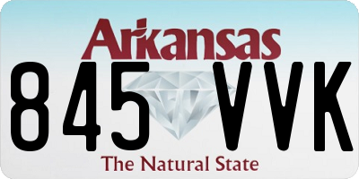 AR license plate 845VVK