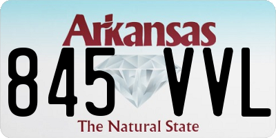 AR license plate 845VVL