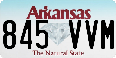 AR license plate 845VVM
