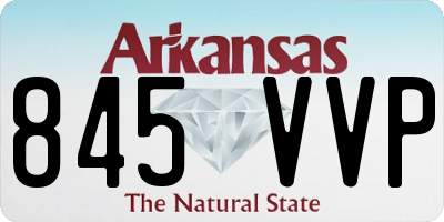 AR license plate 845VVP