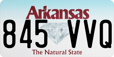 AR license plate 845VVQ