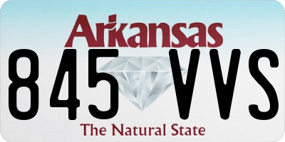 AR license plate 845VVS