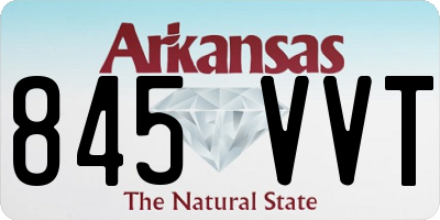 AR license plate 845VVT
