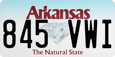 AR license plate 845VWI