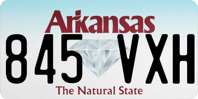 AR license plate 845VXH