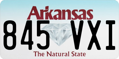 AR license plate 845VXI