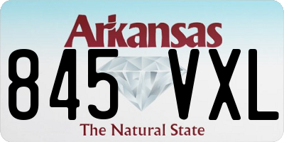 AR license plate 845VXL