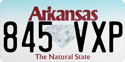 AR license plate 845VXP