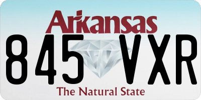 AR license plate 845VXR