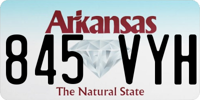 AR license plate 845VYH