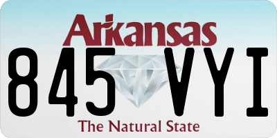 AR license plate 845VYI