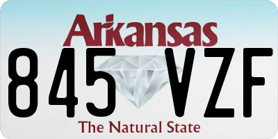 AR license plate 845VZF