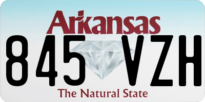 AR license plate 845VZH