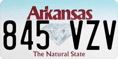 AR license plate 845VZV
