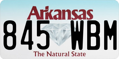 AR license plate 845WBM