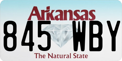 AR license plate 845WBY