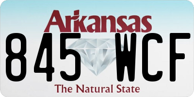 AR license plate 845WCF
