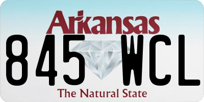 AR license plate 845WCL