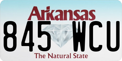 AR license plate 845WCU