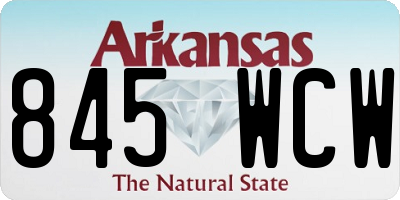 AR license plate 845WCW