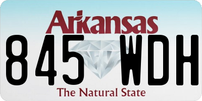 AR license plate 845WDH