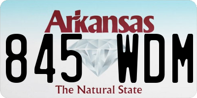 AR license plate 845WDM
