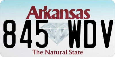 AR license plate 845WDV