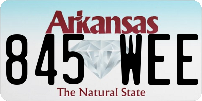 AR license plate 845WEE