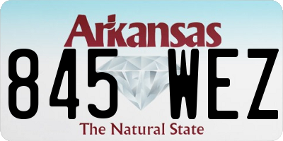AR license plate 845WEZ