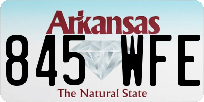 AR license plate 845WFE