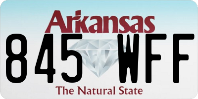 AR license plate 845WFF