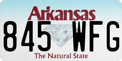 AR license plate 845WFG