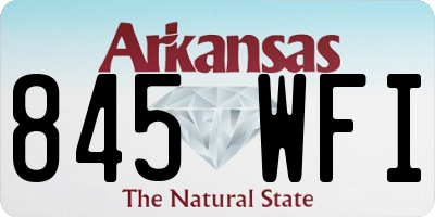 AR license plate 845WFI