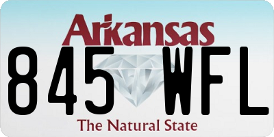 AR license plate 845WFL