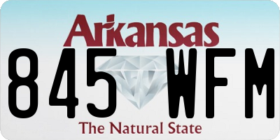 AR license plate 845WFM