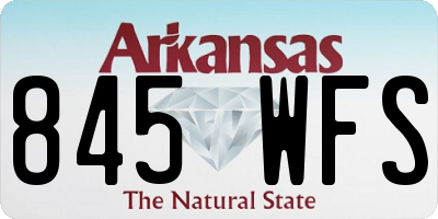 AR license plate 845WFS
