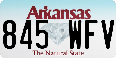 AR license plate 845WFV