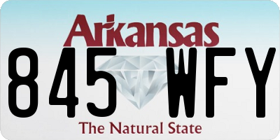AR license plate 845WFY