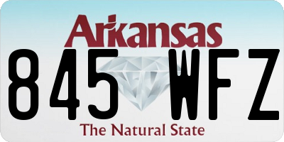 AR license plate 845WFZ